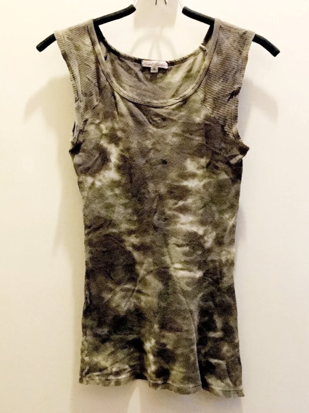 VTG Y2K 100% Cotton Army Tie-Dye Camo Tank Top | Grunge | S